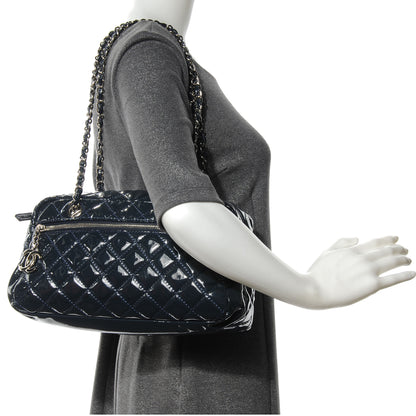 Chanel Vinyl Quilted In the Business Tote Navy 2 of 8