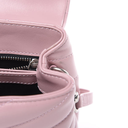 Saint Laurent Calfskin Y Quilted Monogram Toy Loulou Crossbody Bag Tender Pink 10 of 11
