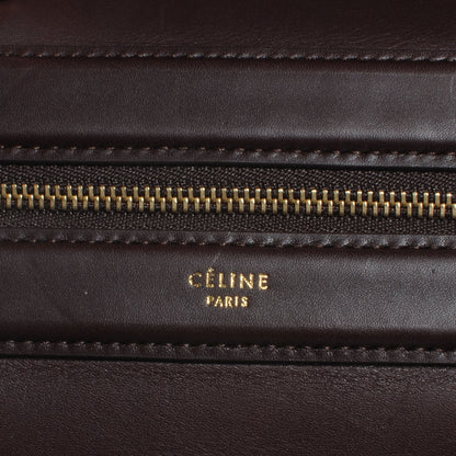 Celine Leather Doctor Frame Bag Burgundy 5 of 8