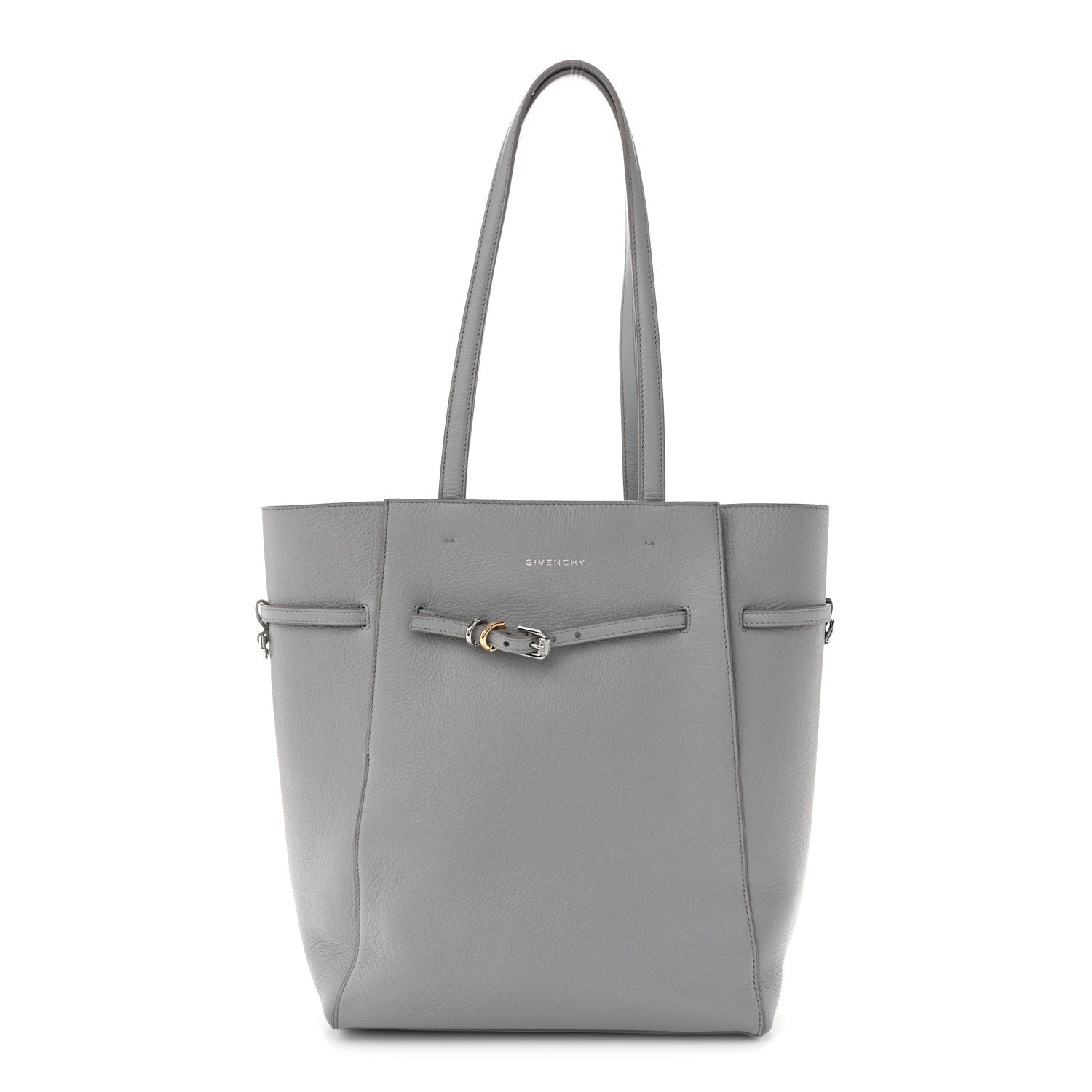 Givenchy Calfskin Voyou Small North South Tote  Light Grey 1 of 11
