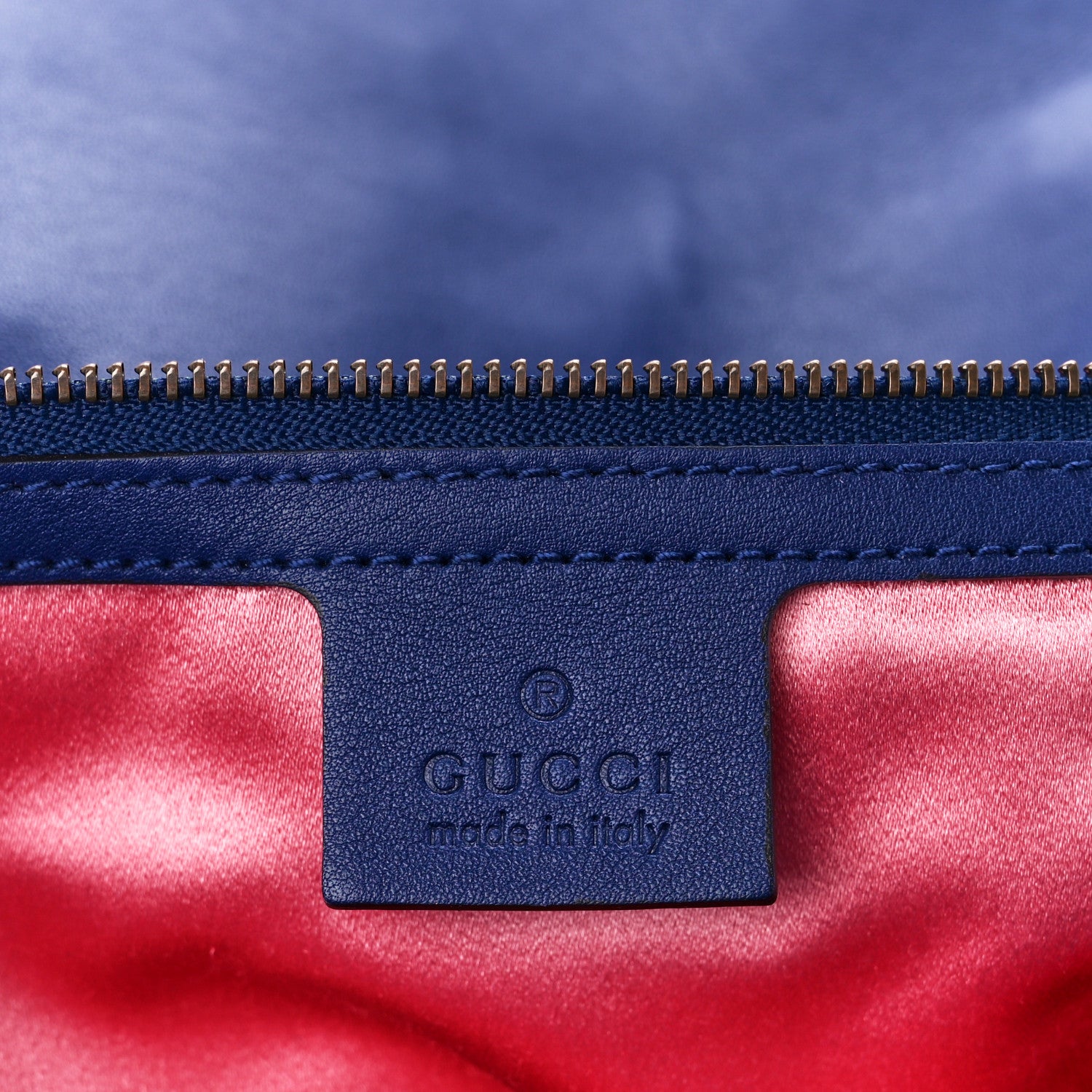 Gucci Velvet Matelasse Medium GG Marmont Shoulder Bag Cobalt Blue 6 of 11