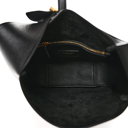 Saint Laurent Smooth Calfskin Small Le 5 A 7 Soft Hobo Black 5 of 9