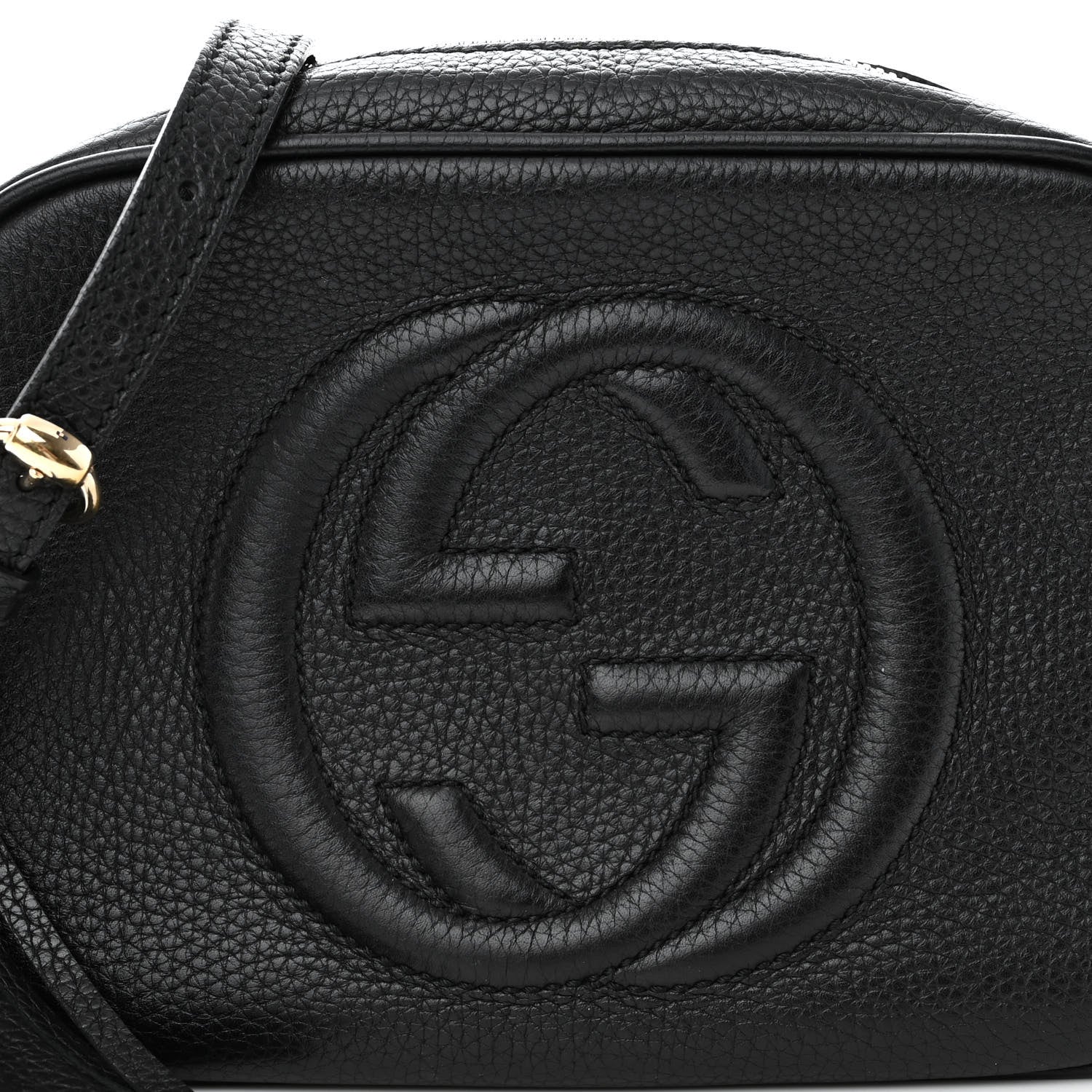 Gucci Pebbled Calfskin Small Soho Disco Bag Black 7 of 9