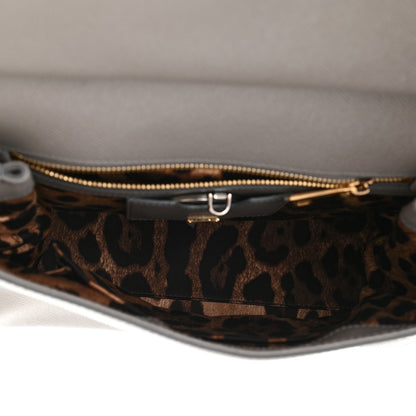 Dolce & Gabbana Dauphine Large Miss Sicily Satchel Grey 6 of 8