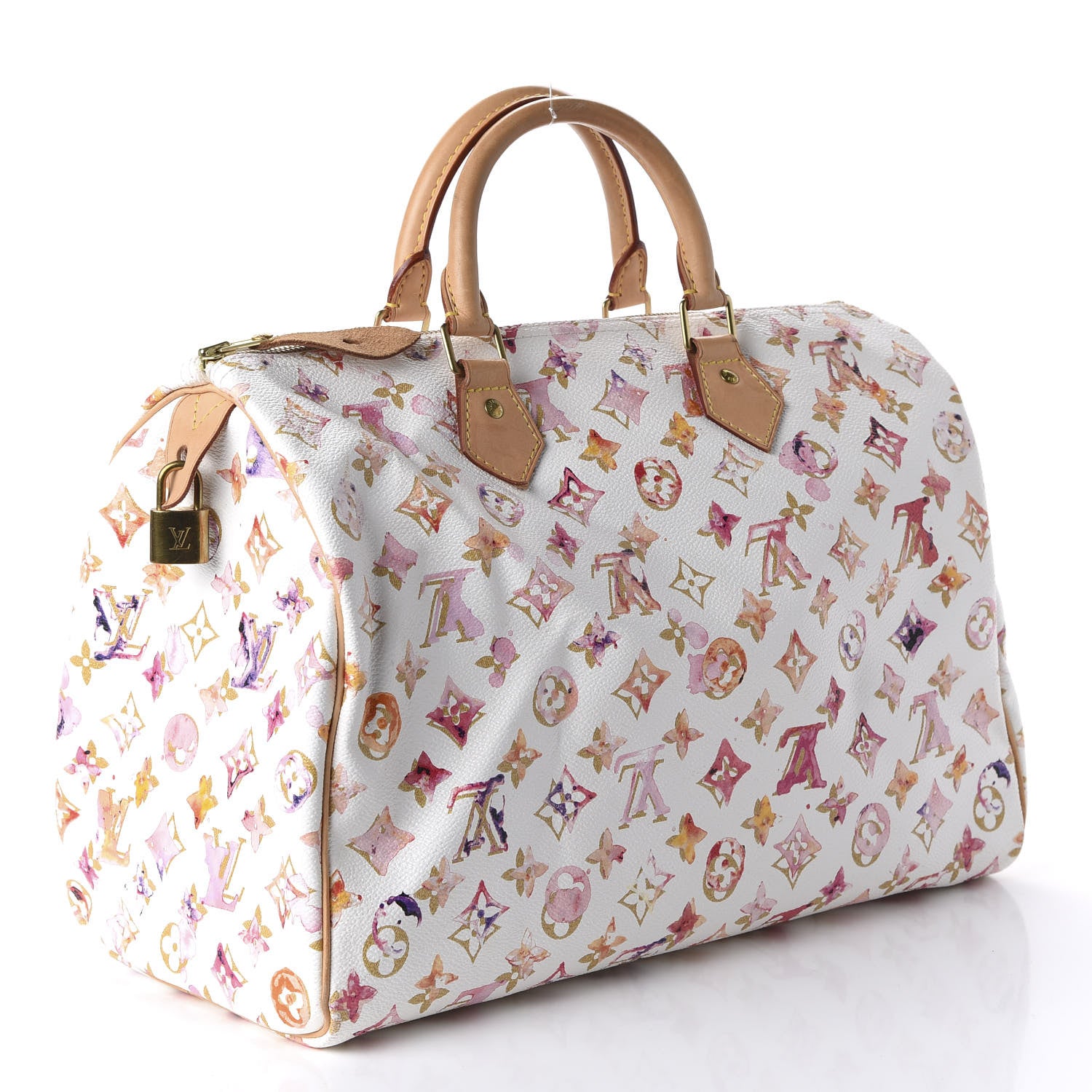Louis Vuitton Watercolor Aquarelle Speedy 35 White 3 of 9