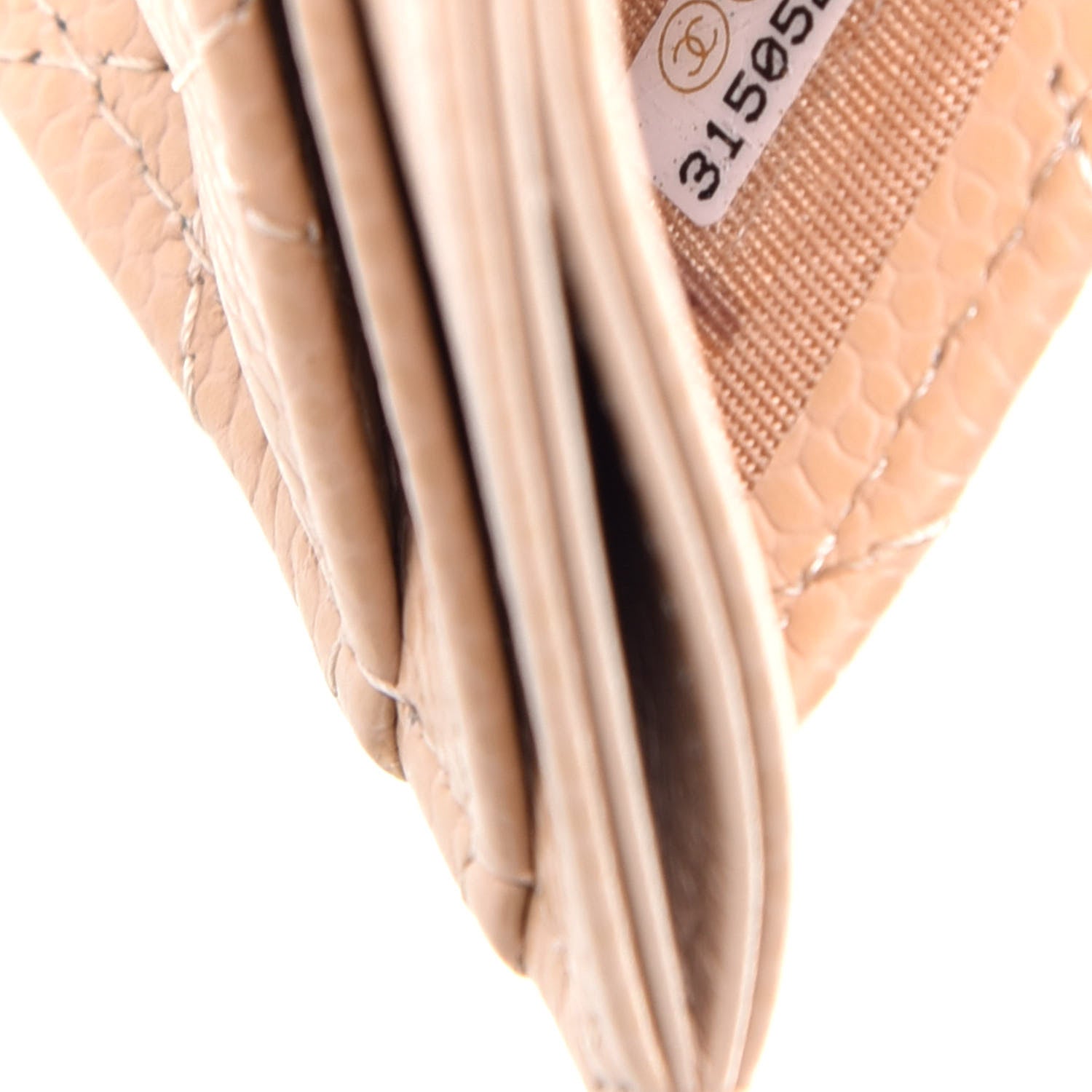 Chanel Caviar Quilted Card Holder Light Beige 6 of 10