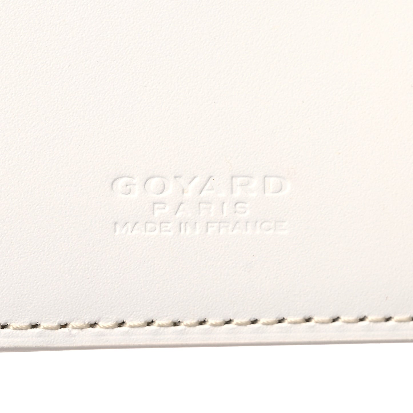 Goyardine Insert Victoire Card Wallet White