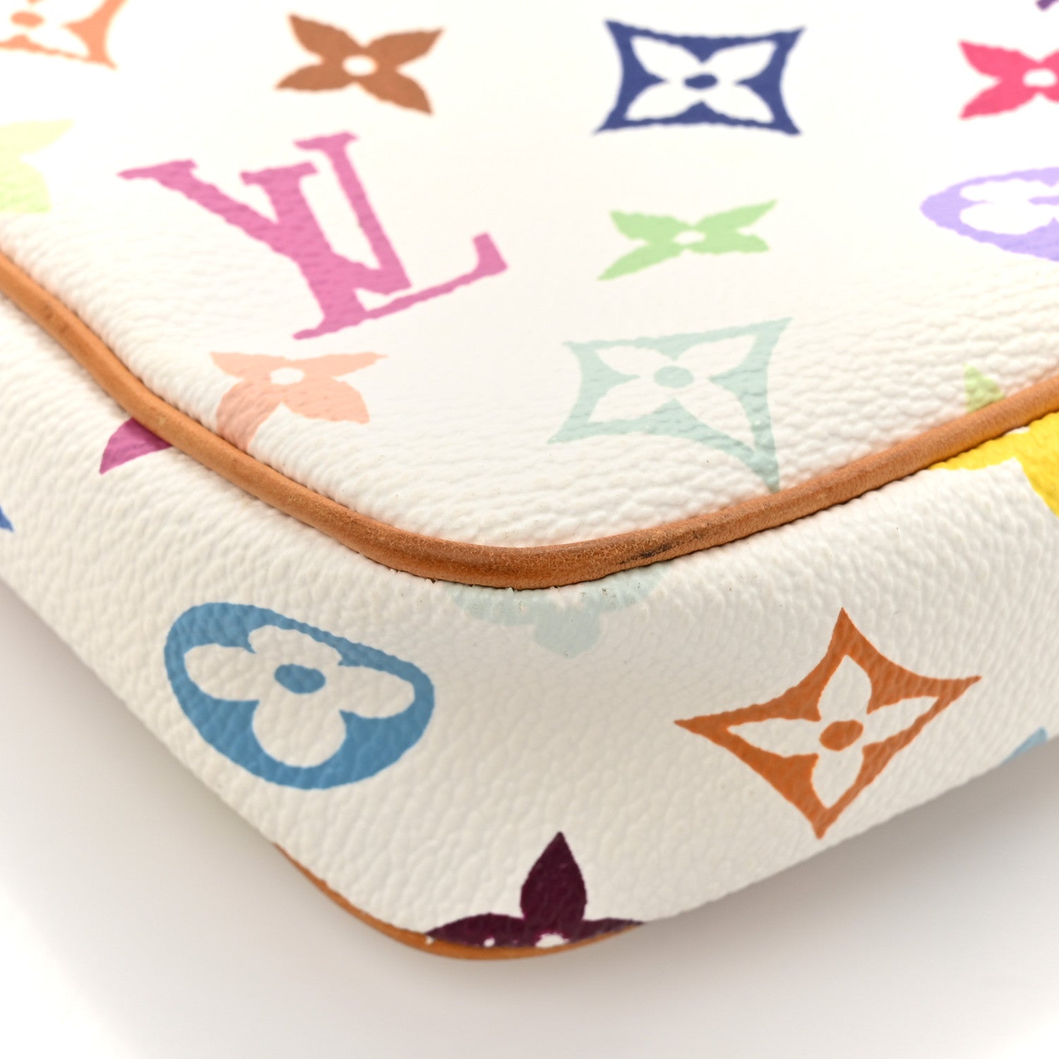 Louis Vuitton Monogram Multicolor Pochette Accessories White 14 of 17