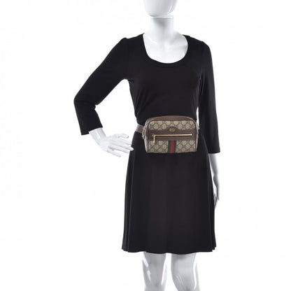 Gucci GG Supreme Monogram Web Small Ophidia Belt Bag 95 38 Dark Brown 2 of 10