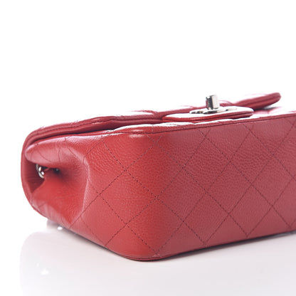 Chanel Caviar Quilted Mini Square Flap Red 8 of 9