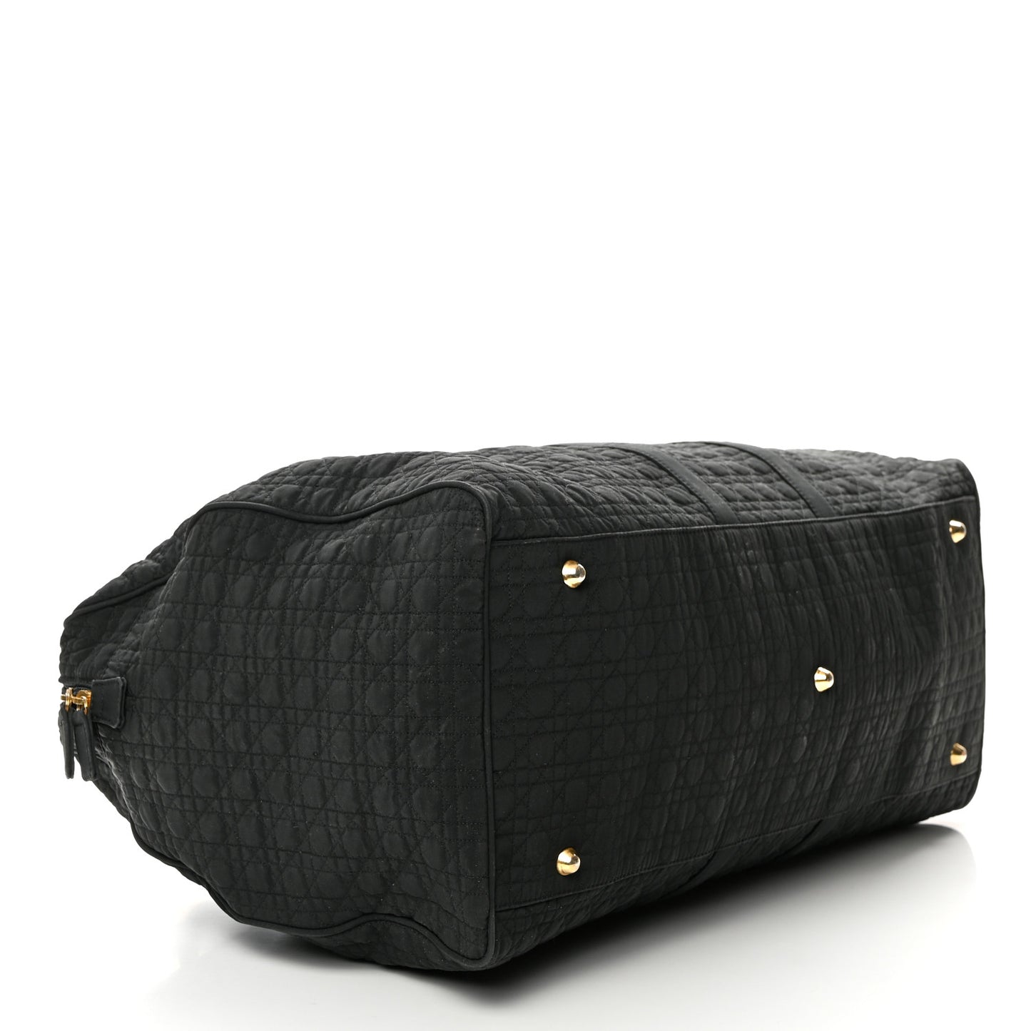 Nylon Cannage Duffle Bag Black