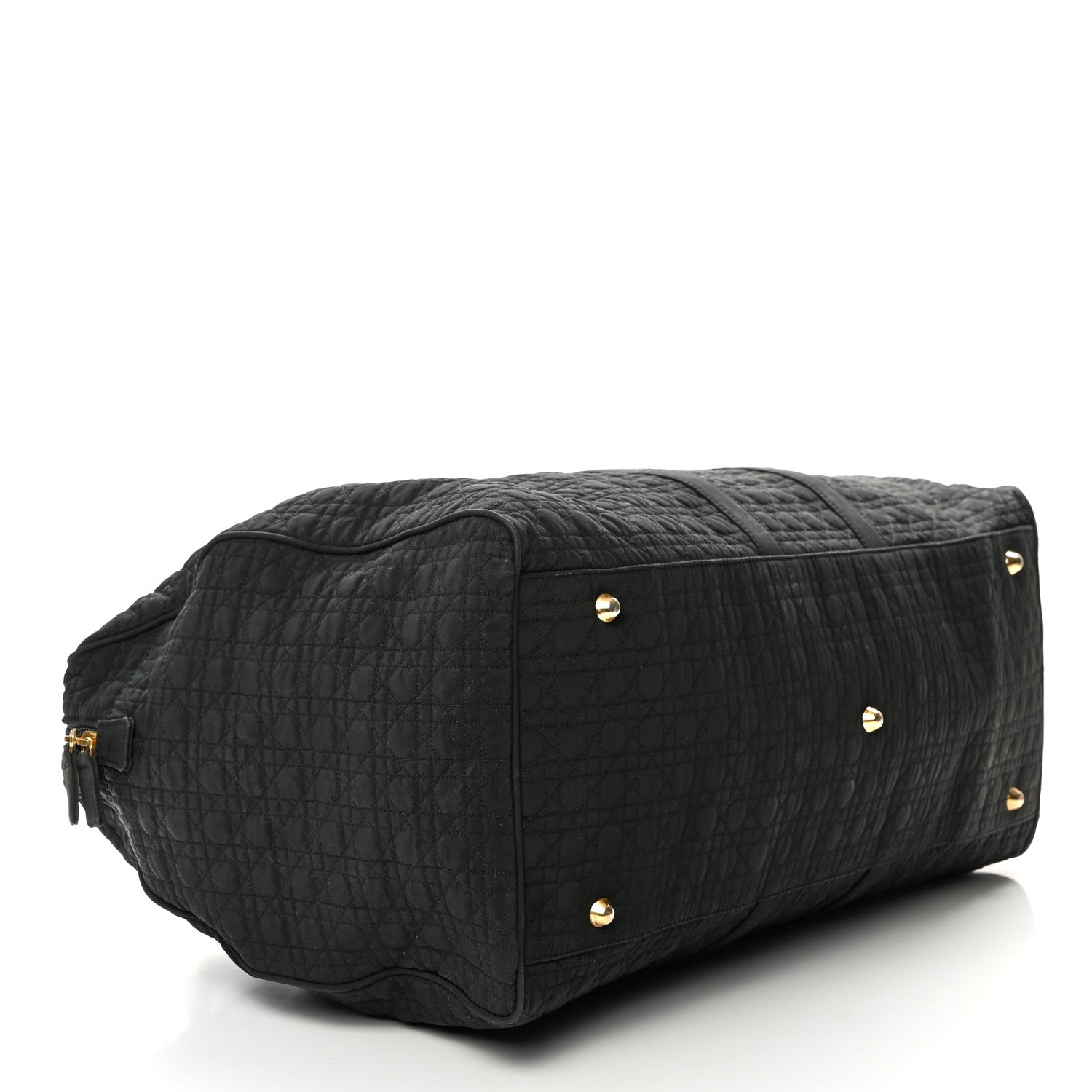 Christian Dior Nylon Cannage Duffle Bag Black 3 of 14