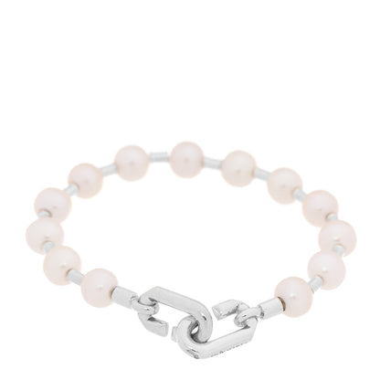 Tiffany Sterling Silver Freshwater Cultured Pearl 7-8mm HardWear Bracelet 3 of 5