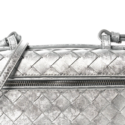 Bottega Veneta Laminated Nappa Intrecciato Bang Bang Vanity Case Silver 8 of 11