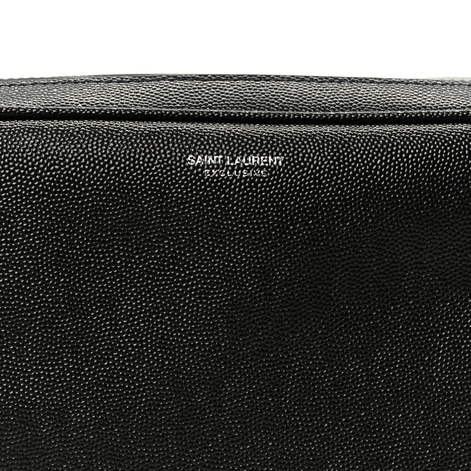 Saint Laurent Grain De Poudre Toiletry Case Black 9 of 10