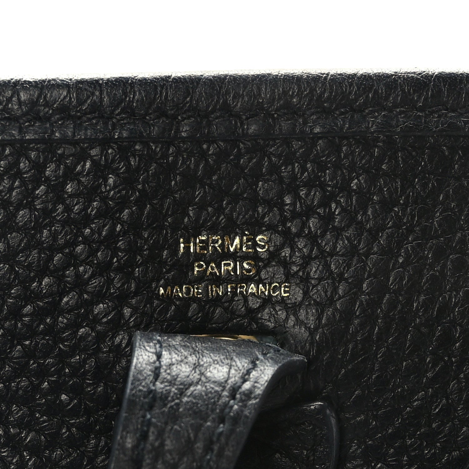 Hermes Taurillon Clemence Evelyne TPM Black 6 of 9