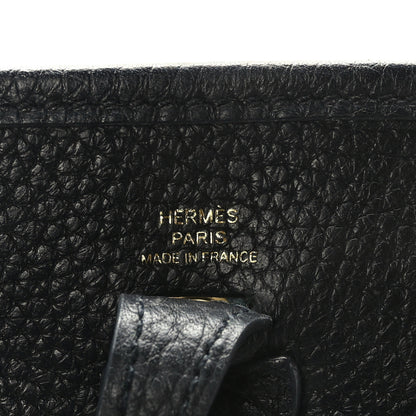 Hermes Taurillon Clemence Evelyne TPM Black 6 of 9