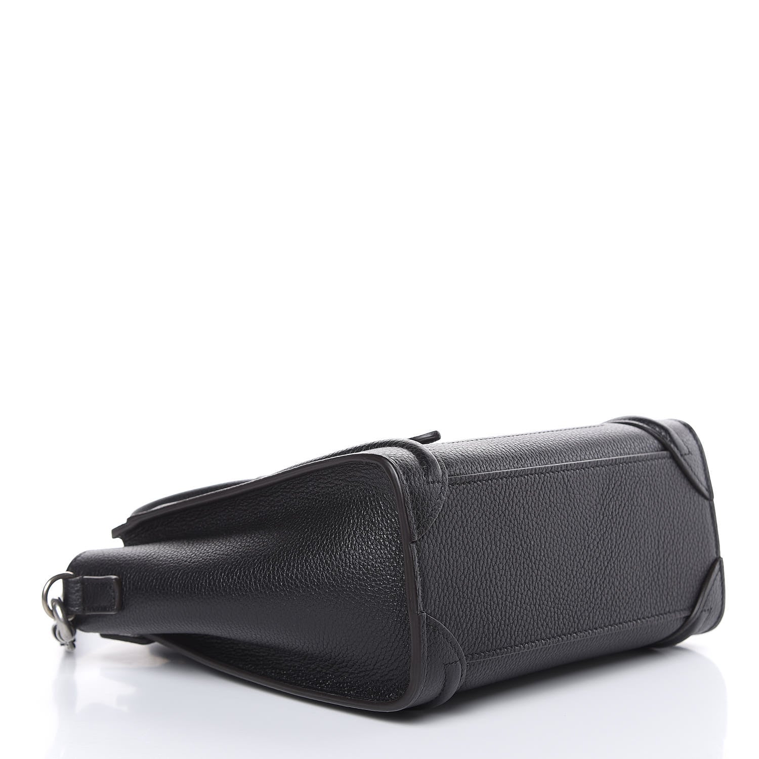 Celine Drummed Calfskin Nano Luggage Black 4 of 10