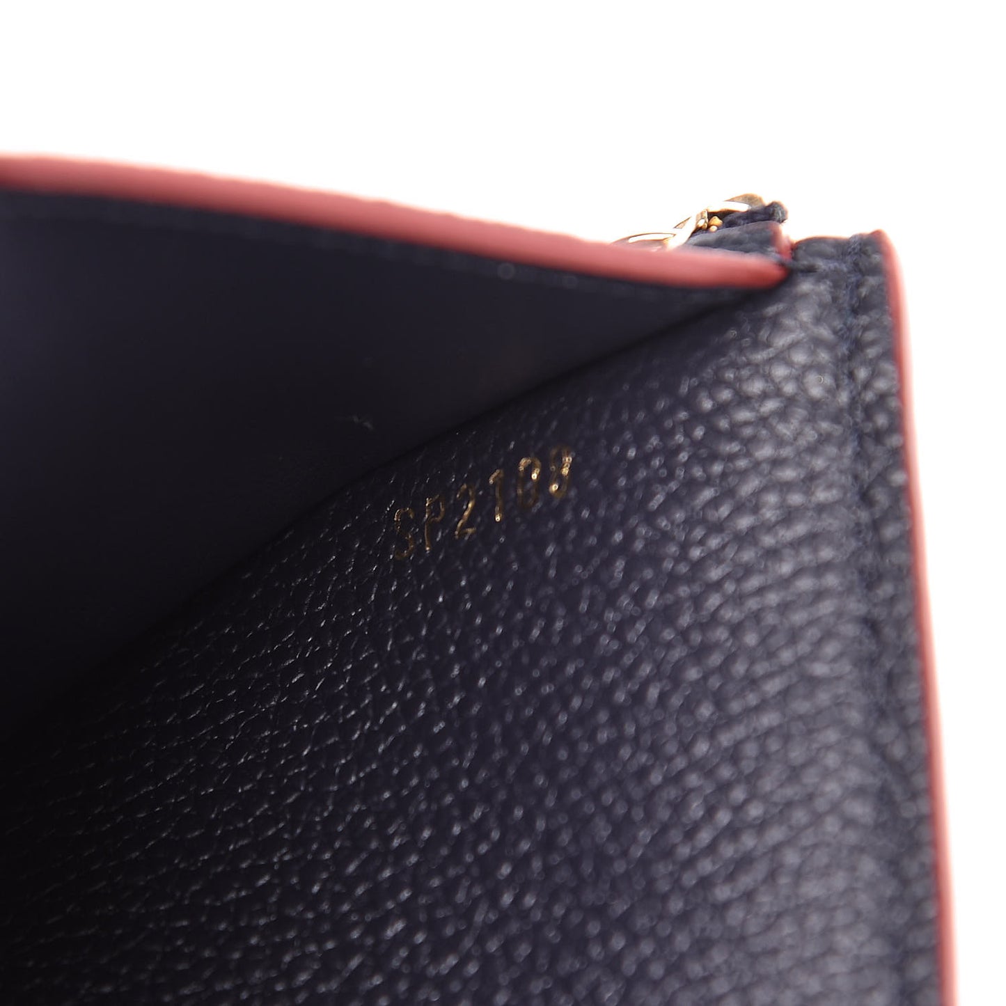 Empreinte Victorine Wallet Marine Rouge