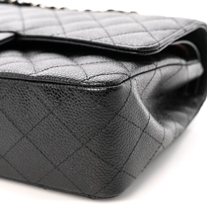 Chanel Caviar Quilted Medium Double Flap Black 11 of 13