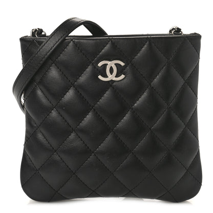Chanel Lambskin Quilted Crossbody Bag Black 1 of 9