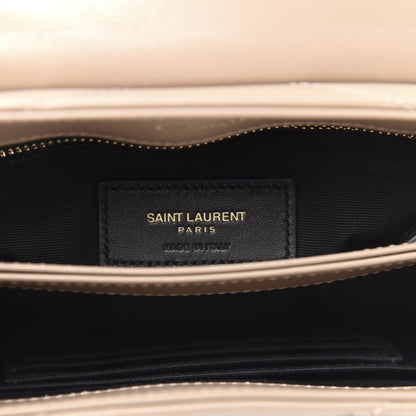 Saint Laurent Calfskin Y Quilted Monogram Toy Loulou Crossbody Bag Dark Beige 6 of 12
