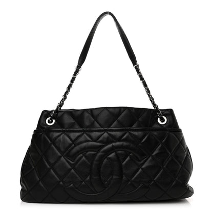 Chanel Caviar Quilted CC Timeless Soft Tote Black 2 of 10