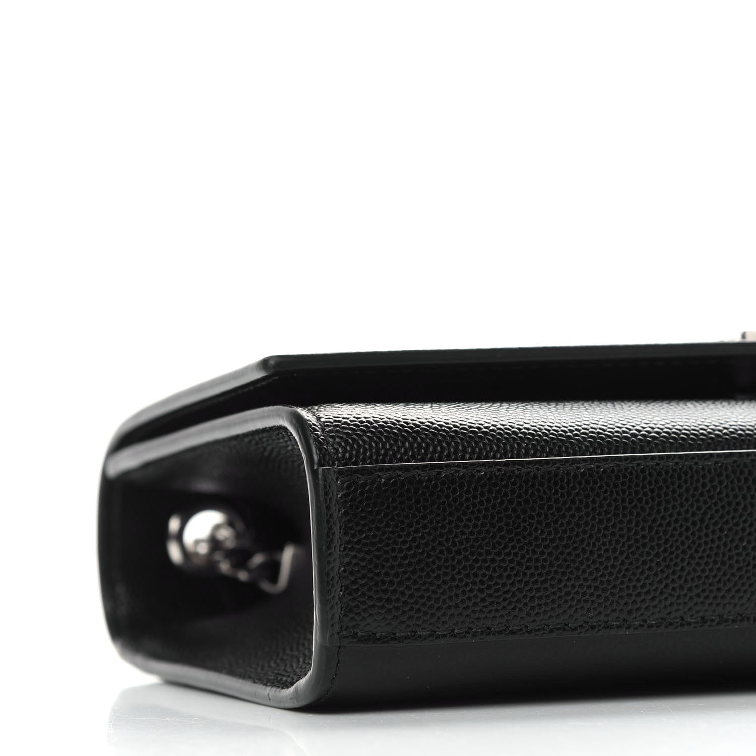 Saint Laurent Grain De Poudre Small Monogram Kate Satchel Black 7 of 8