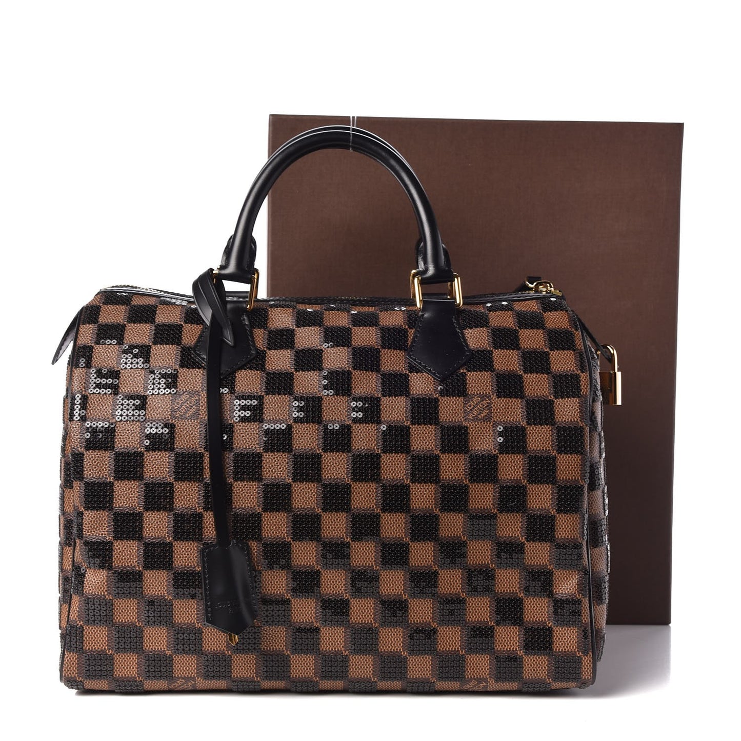 Damier Paillettes Speedy 30 Black