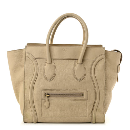 Celine Drummed Calfskin Mini Luggage Dune 1 of 14