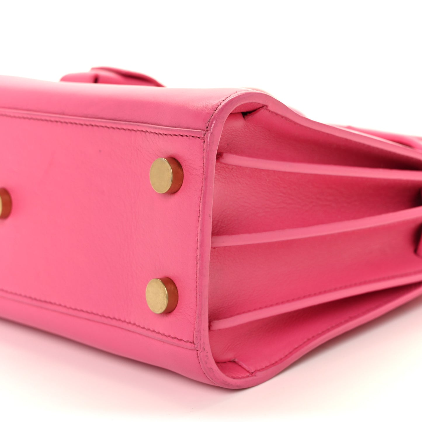 Calfskin Nano Sac De Jour Lipstick Fuchsia