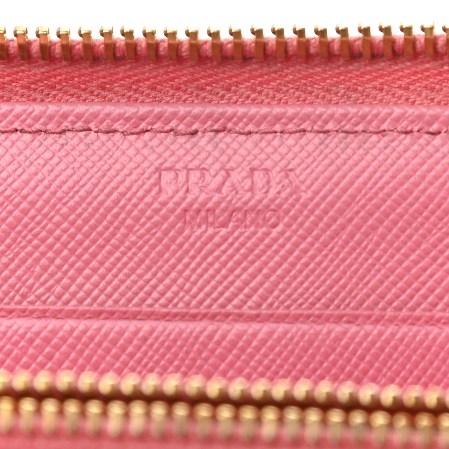 Saffiano Metal Zip Around Wallet Geranio