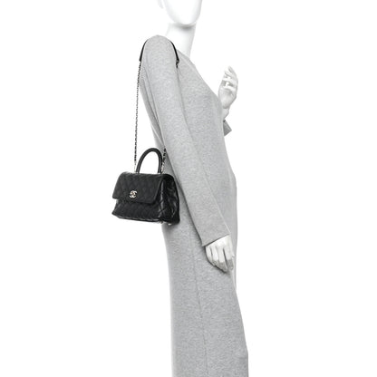 Chanel Caviar Quilted Mini Coco Handle Flap Black 2 of 9