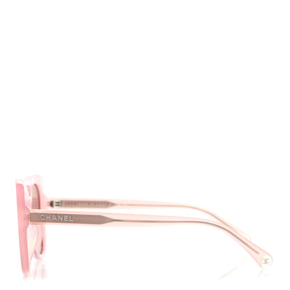Chanel Acetate Rectangle Sunglasses 5504-A Light Pink 3 of 8