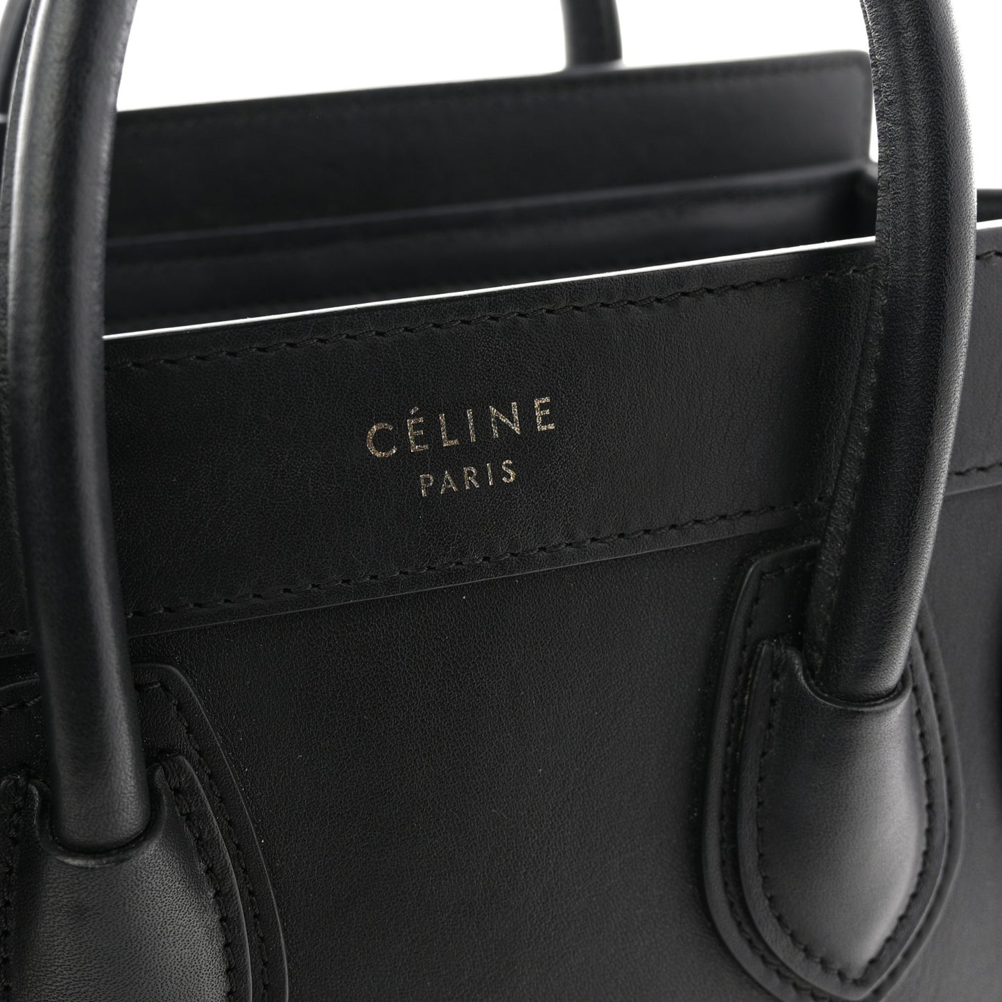 Smooth Calfskin Nano Luggage Black
