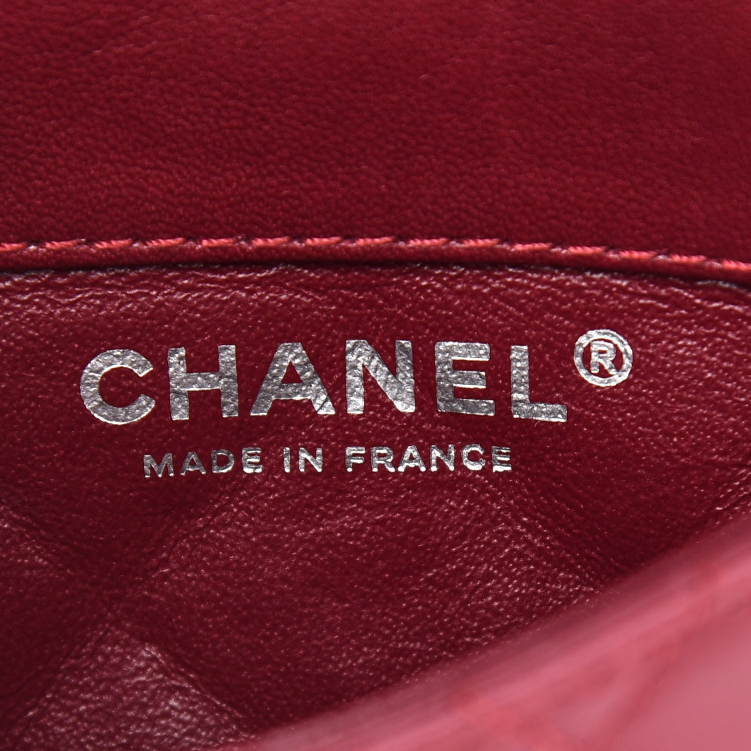 Chanel Lambskin Quilted Mini Mineral Nights Flap Crossbody Bag Dark Red 6 of 9