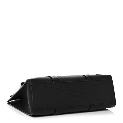 Louis Vuitton Grained Calfskin LV Aerogram Tote Black 4 of 12