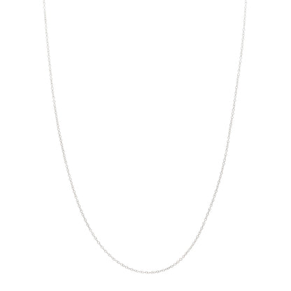 Tiffany 18K White Gold Chain Necklace 18" 1 of 4
