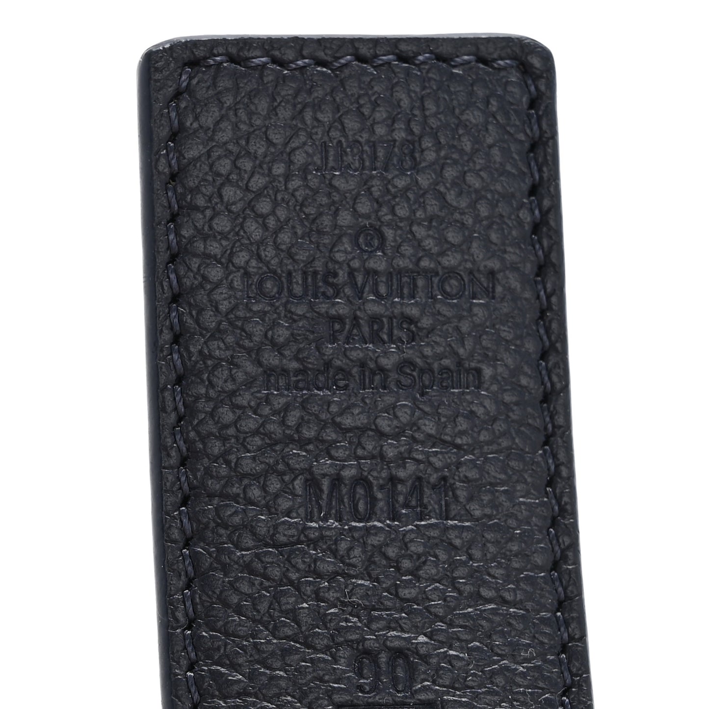 Calfskin Monogram 30mm LV Initiales Reversible Belt 90 36 Blue