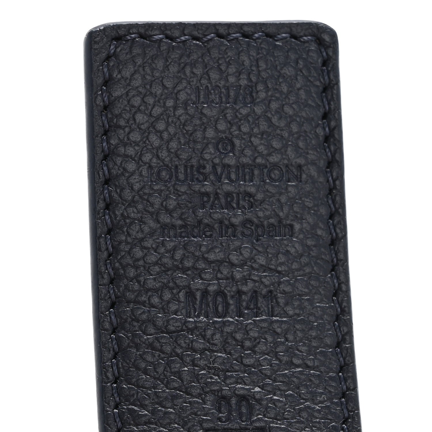 Louis Vuitton Calfskin Monogram 30mm LV Initiales Reversible Belt 90 36 Blue 5 of 7