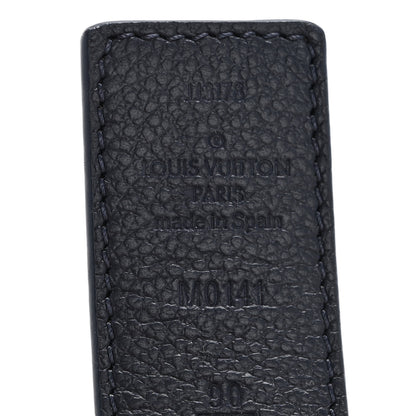Louis Vuitton Calfskin Monogram 30mm LV Initiales Reversible Belt 90 36 Blue 5 of 7