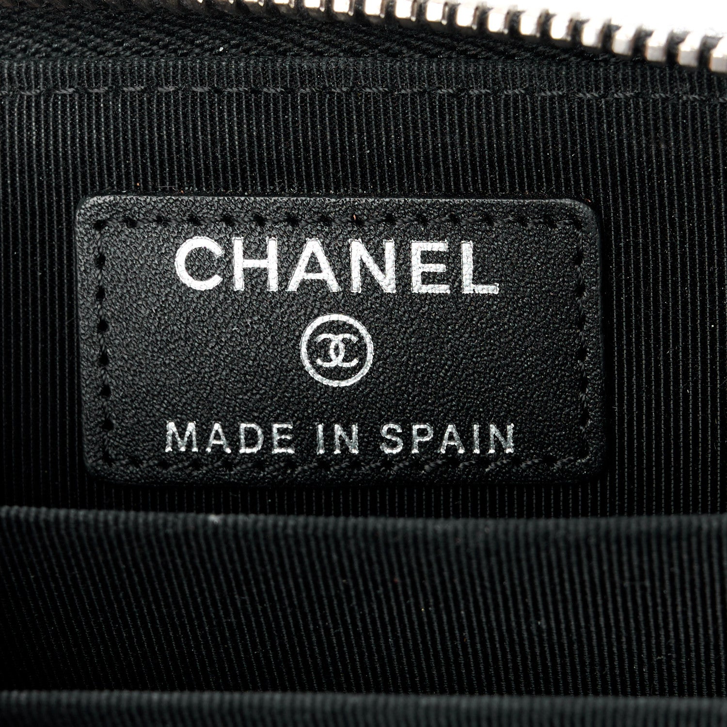 Chanel Caviar Quilted Zip Coin Purse Black 6 of 11