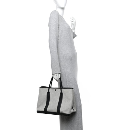Hermes Buffle Skipper Toile Garden Party 36 MM Tote Black 2 of 18