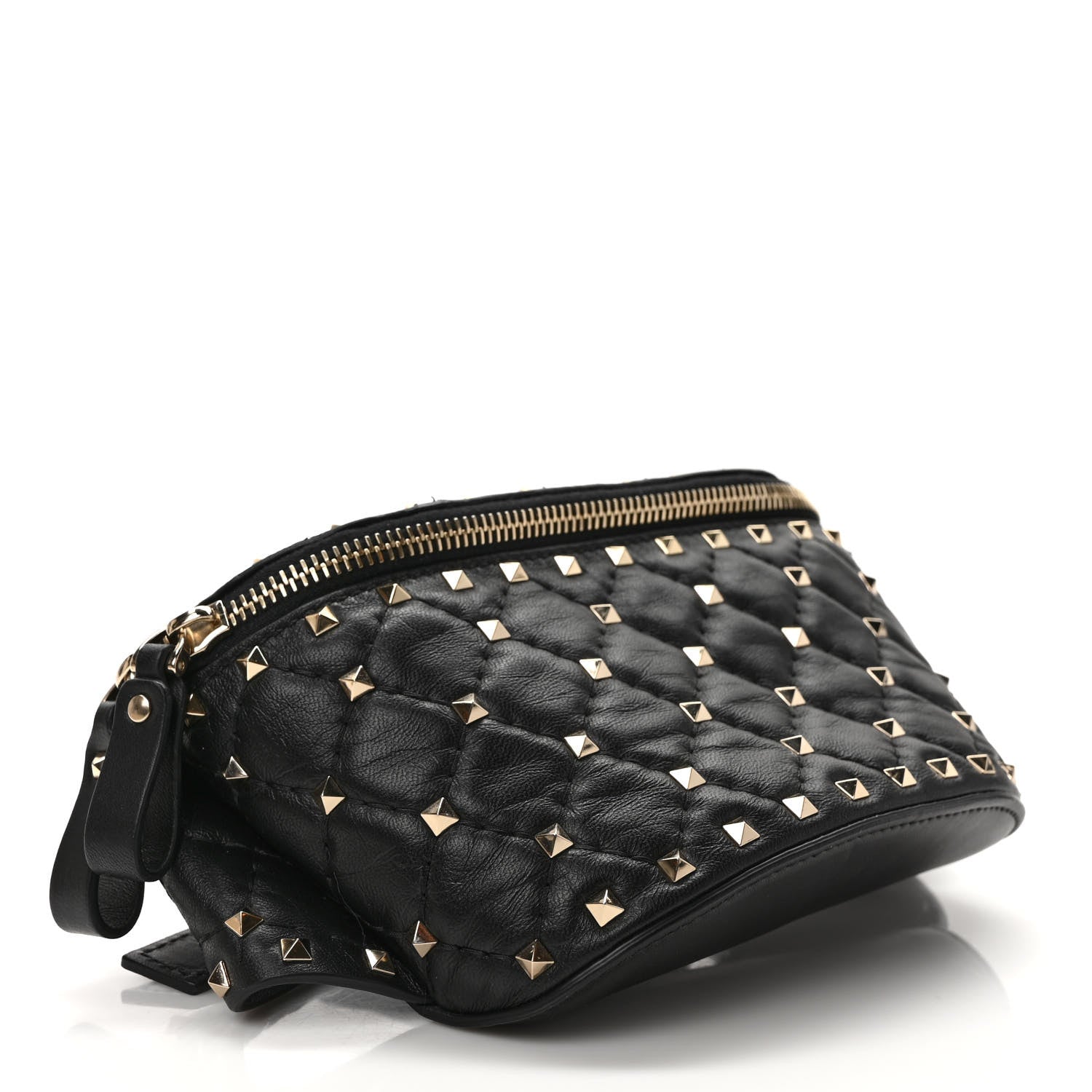 Valentino Garavani Nappa Rockstud Spike Belt Bag 85 Black 4 of 8