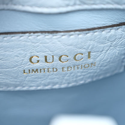 Gucci Snakeskin Ostrich Calfskin Small Jackie 1961 Hobo Blue Multicolor 6 of 12