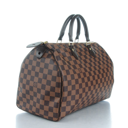 Louis Vuitton Damier Ebene Speedy 35 3 of 9