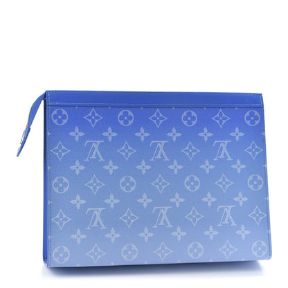 Louis Vuitton Monogram Clouds Pochette Voyage MM A4 Blue 2 of 9