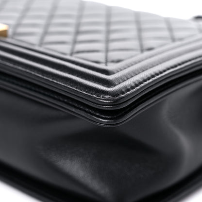 Chanel Lambskin Quilted New Medium Boy Flap Black 9 of 13