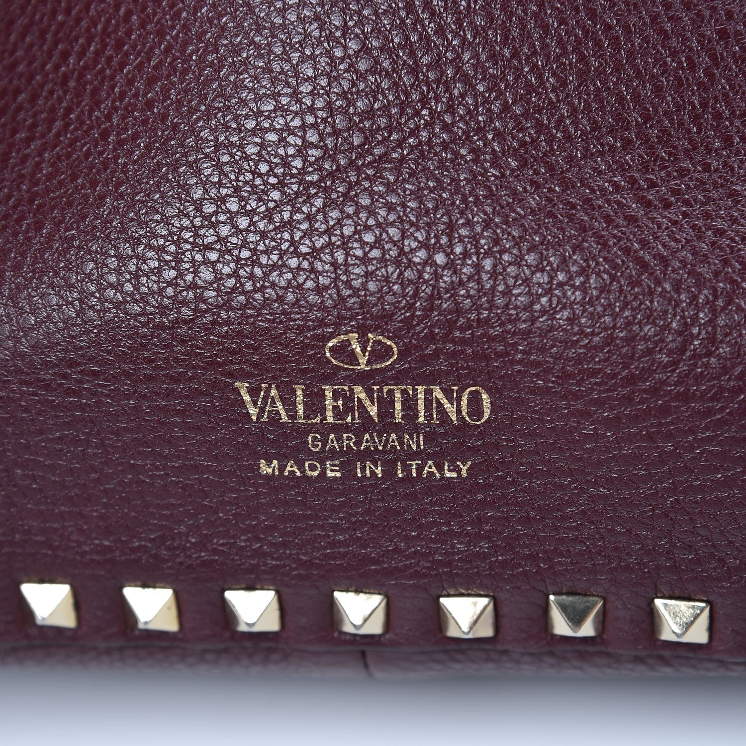 Valentino Garavani Pebbled Calfskin Small Rockstud Reversible Tote Rubin Blush 10 of 10