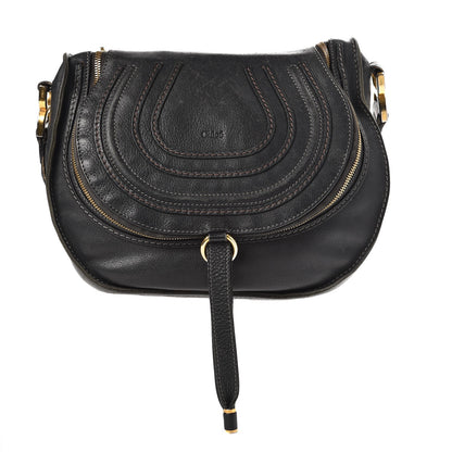 Chloe Calfskin Medium Marcie Round Zip Crossbody Bag Angora Beige 1 of 17